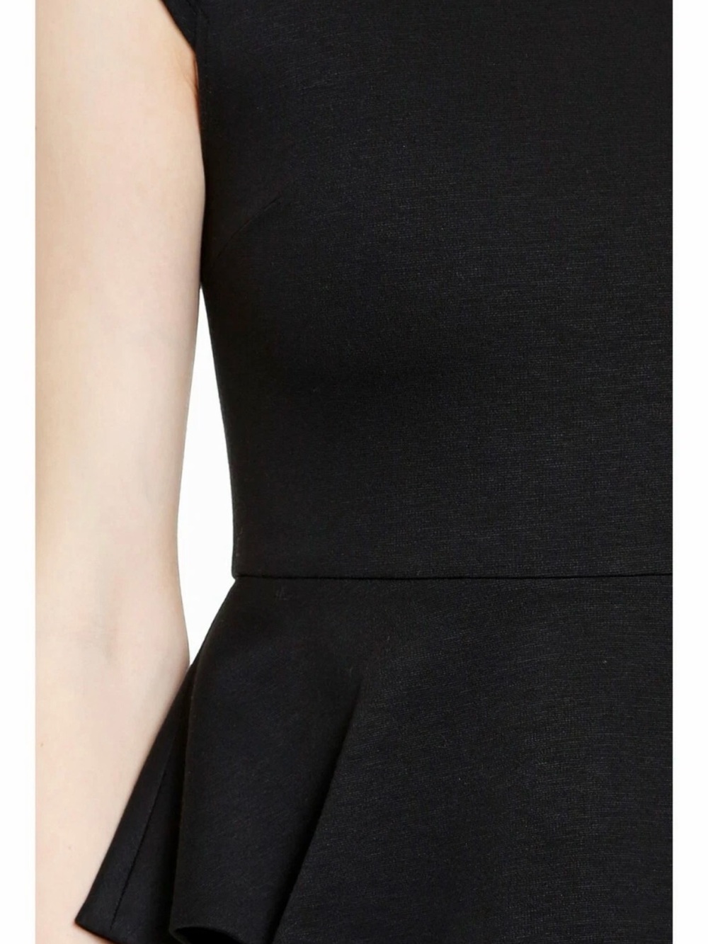 NWT Alice + Olivia Black Peplum Mini Dress (2) - Picture 4 of 11